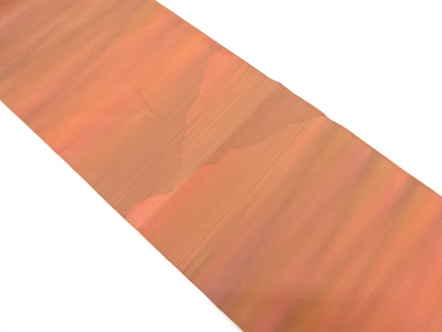 山並模様織り出し　名古屋帯